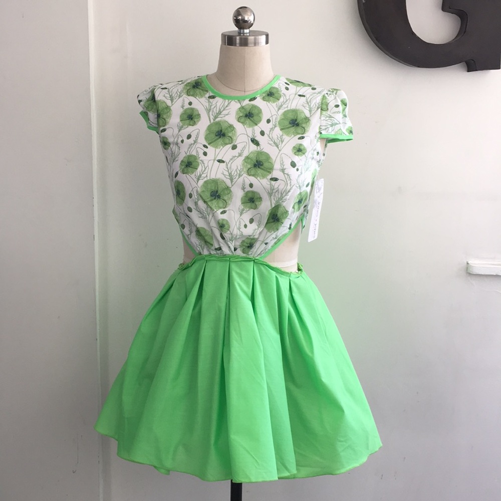 Jones + Jones Apple Green Dress